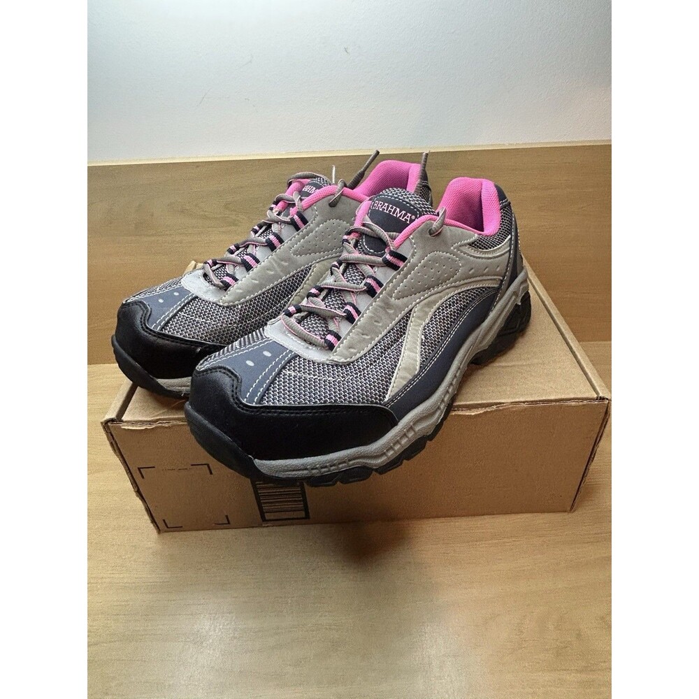 Brahma Sacha Womens 9.5 Pink Gray Steel Toe Sneakers WWBR0340031 - Picture 4 of 10